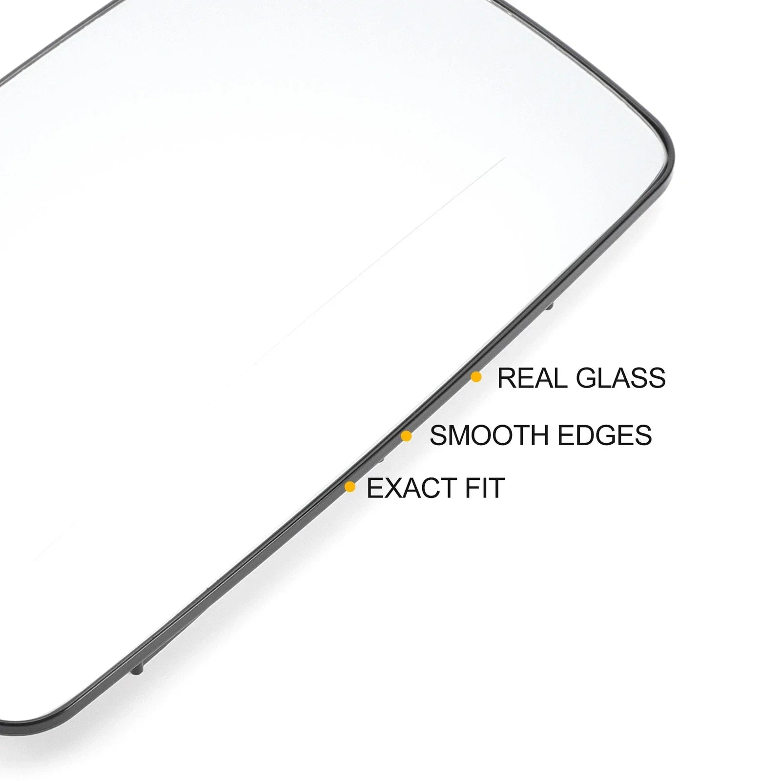 Right Upper White Mirror Glass with Back Heated for Mercedes Sprinter (1995-2006)