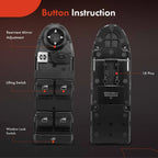 Front Left Power Window Switch for BMW X1 (2013-2015)