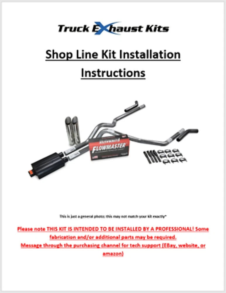 2.5" Dual Exhaust Kit for Dodge Ram 1500 (2004–2008) - Stainless, Black Tip