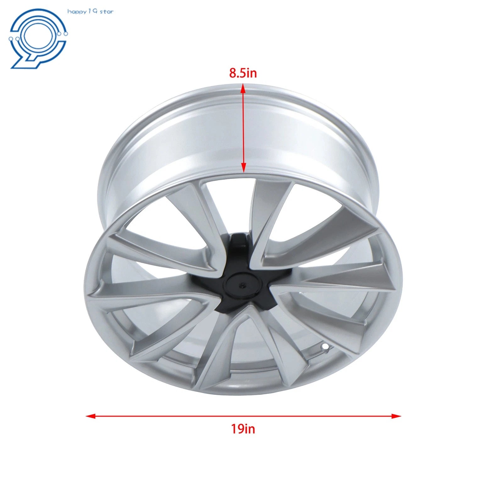19" x 8.5" Silver Alloy Wheel Rim for Tesla Model 3 (2017–2023)