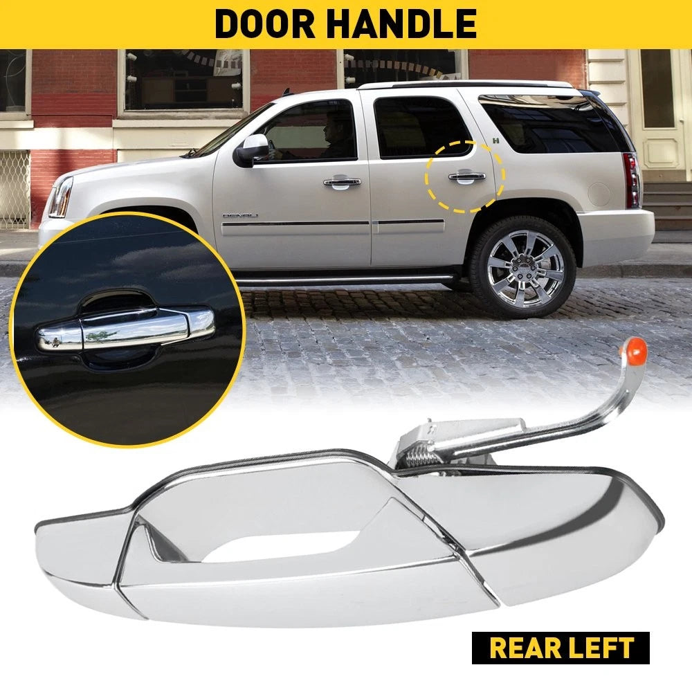Rear Driver Left Side Exterior Door Panel for GMC Sierra 1500 (2007–2013)