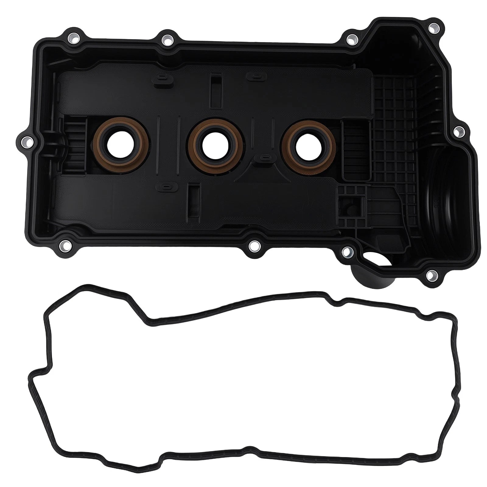 Black Valve Cover for Mitsubishi Mirage 1.2L L3 DOHC (2014–2024)
