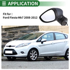 Left Side Door Mirror for Ford Fiesta Mk7 (2008–2012) Electric Adjust Gray