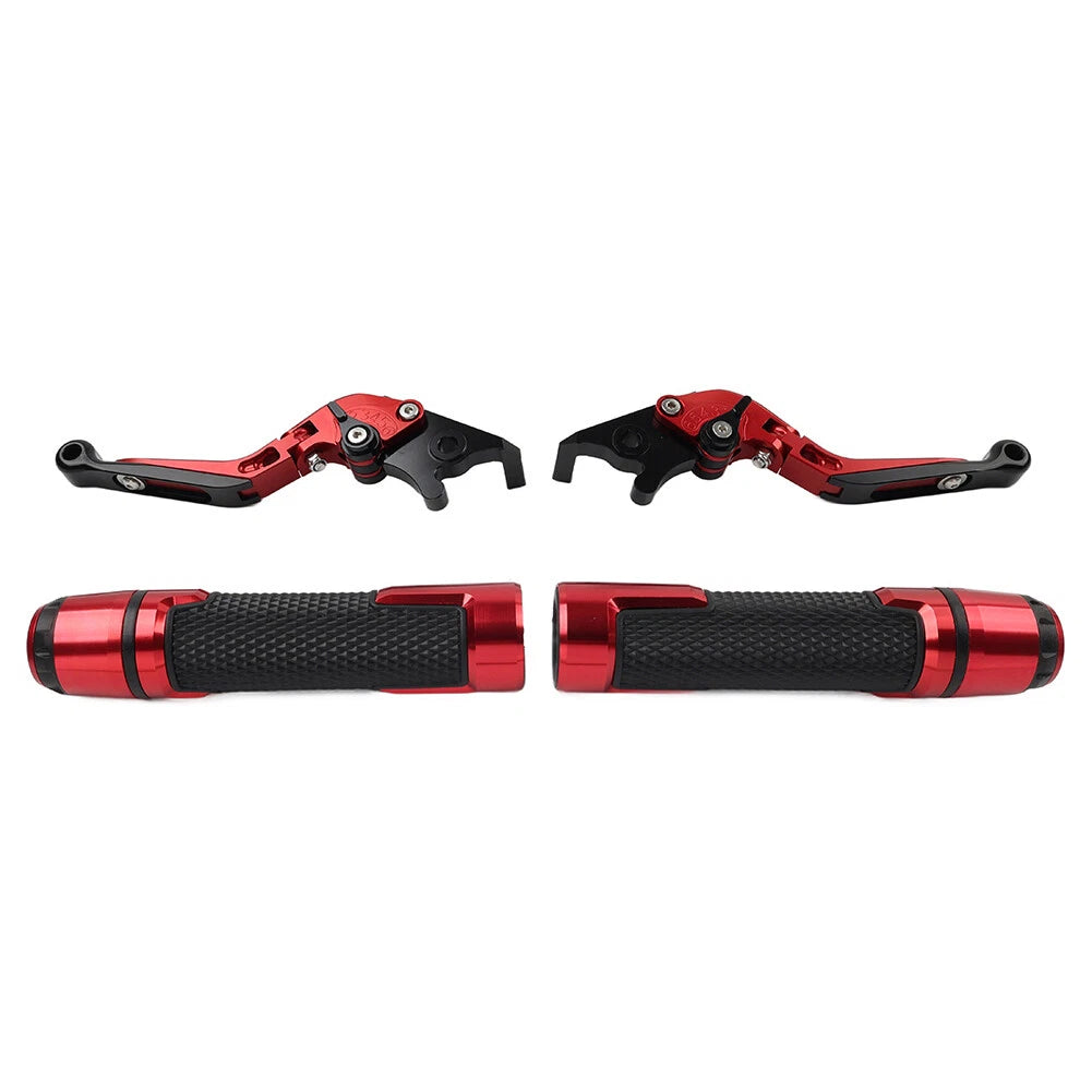 Set of 2 Red Extendable Brake Clutch Levers for BMW C650GT C600 (2012–2016)