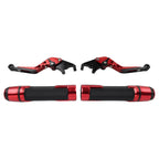 Set of 2 Red Extendable Brake Clutch Levers for BMW C650GT C600 (2012–2016)