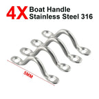 4 x Wire Eye Straps for Yacht Bow Camel Back Canopy