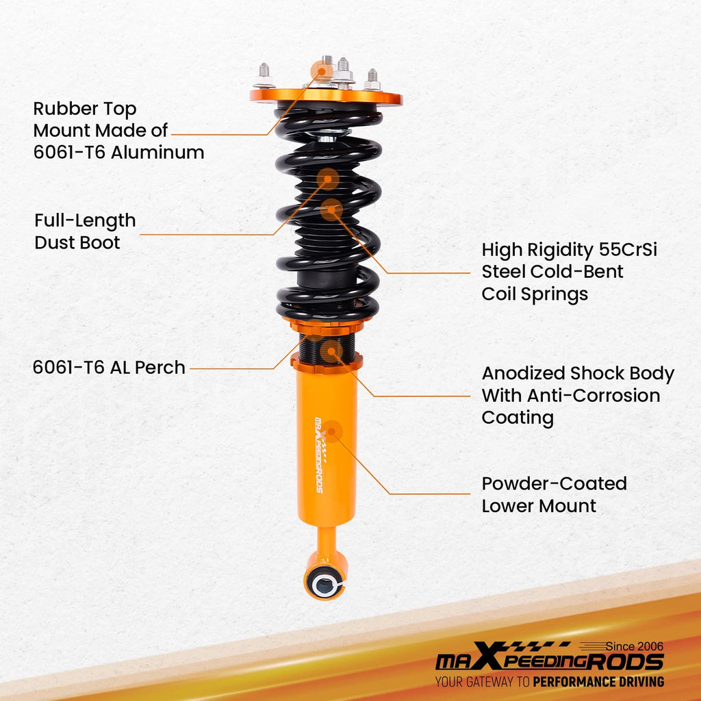 Coilovers Lowering Kit for Lexus LS430 (2001-2006)