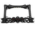 3D Skull Flame Bone License Plate Frame with LED for Harley Honda