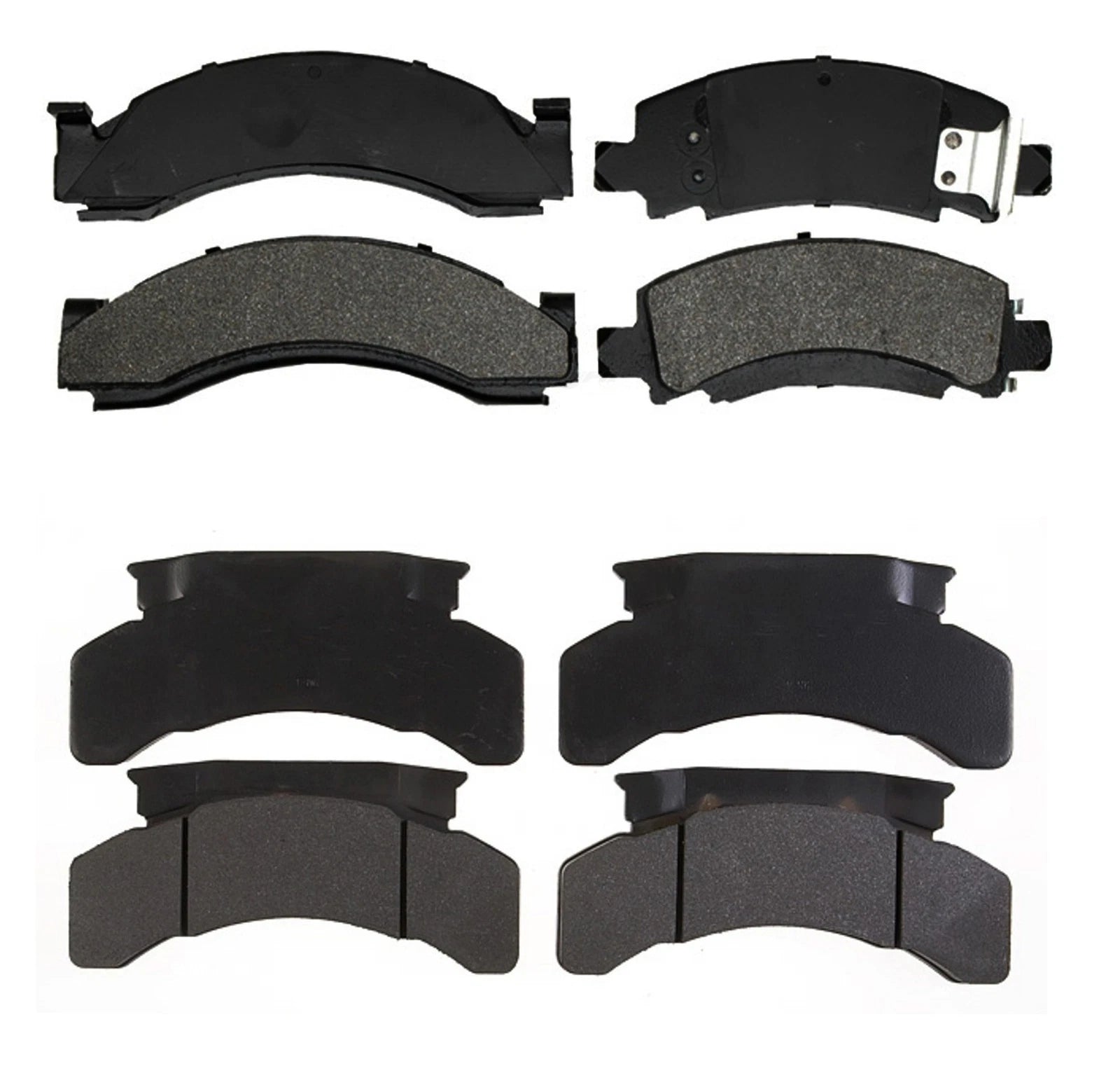 Set of 4 Semi-Metallic Brake Pads for GMC P4500 (1979–1987)