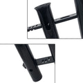 4X Boat Fishing Rod Holder for Marine Accessory (475 x 305mm) Black Plastic