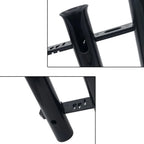 4X Boat Fishing Rod Holder for Marine Accessory (475 x 305mm) Black Plastic