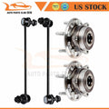 Set of 4 Front Wheel Hub & Bearing Assembly for Chevy Equinox (2010–2014)