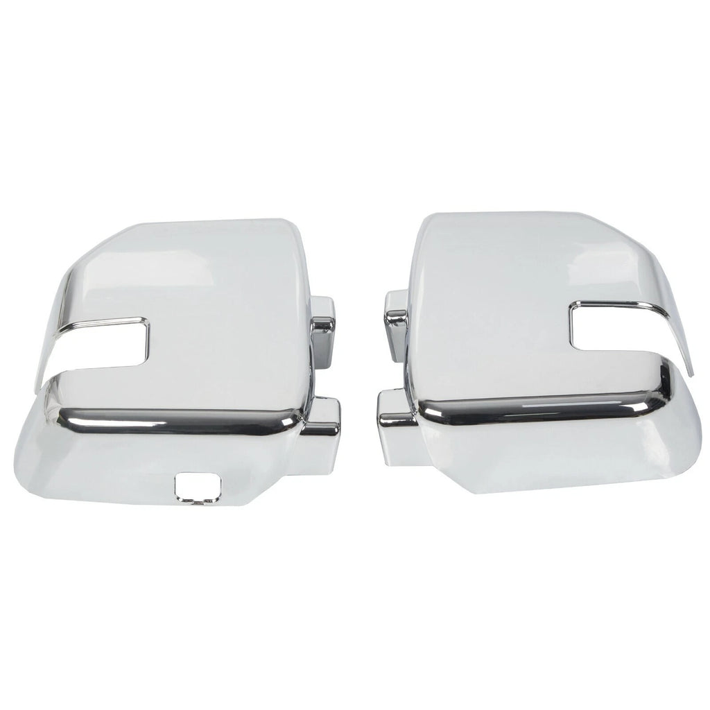 Chrome Mirror Covers with Turn Signal for Ford F250 F350 F450 Super Duty (2017–2022)