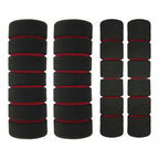Ergonomic Handlebar Covers for Motorcycles (Red & Black, Non-Slip)