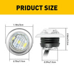 2X LED License Plate Lights for Dodge Ram 1500 (2019–2024)