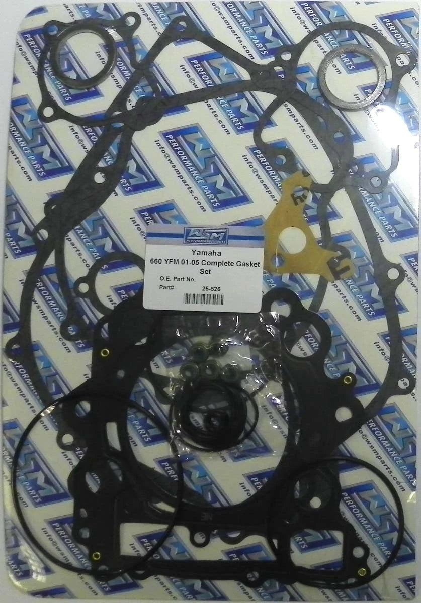 WSM Complete Gasket Kit for Yamaha Grizzly/Rhino (2002–2008) 25-526