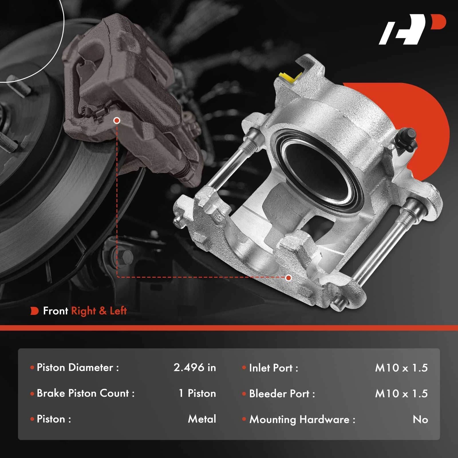 Front Brake Calipers for Chevy Malibu & GMC Isuzu Buick (1978–1983)
