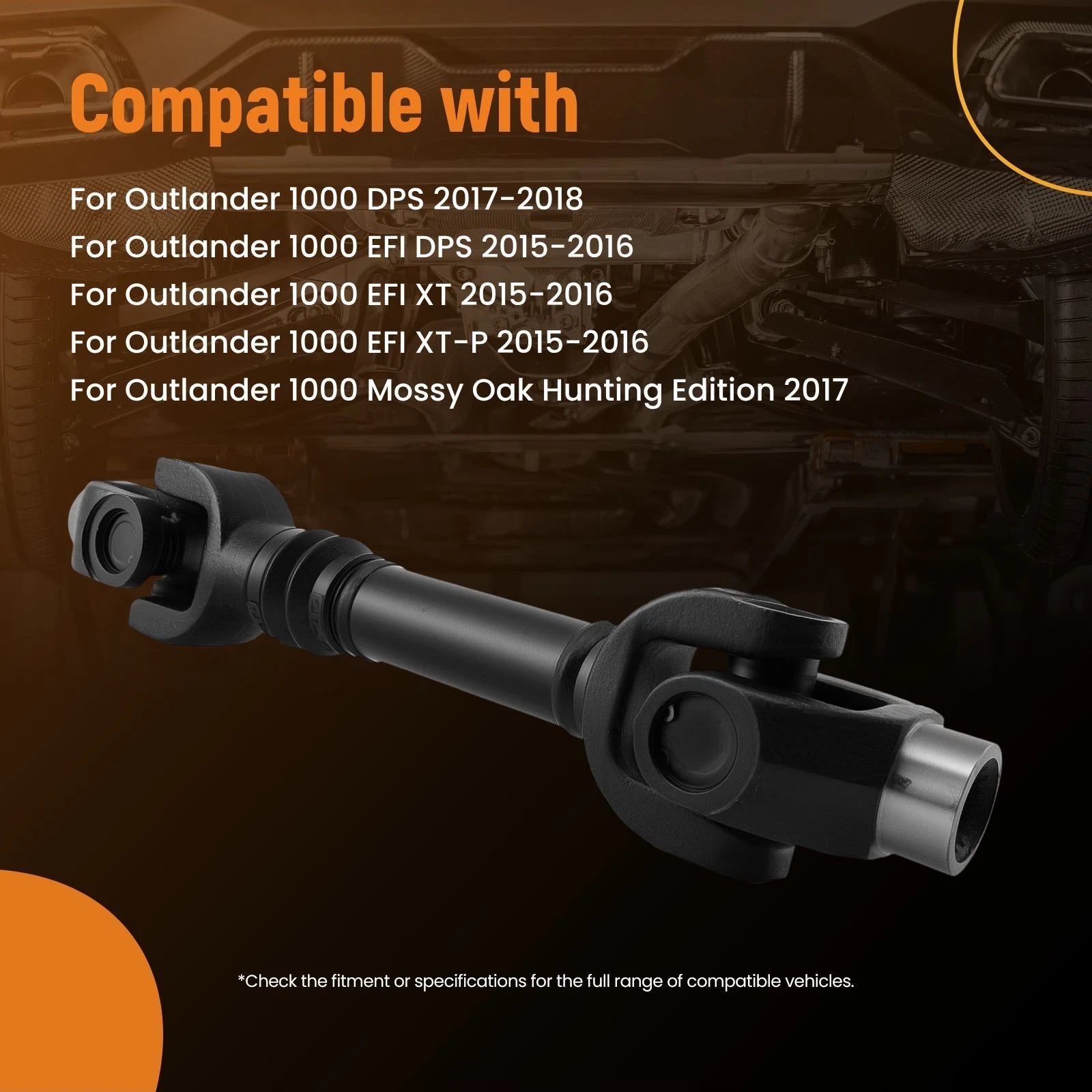 Propeller Drive Shaft Rear for Can-Am Outlander 650 6x6 Pro EFI (2015–2019) 703500862