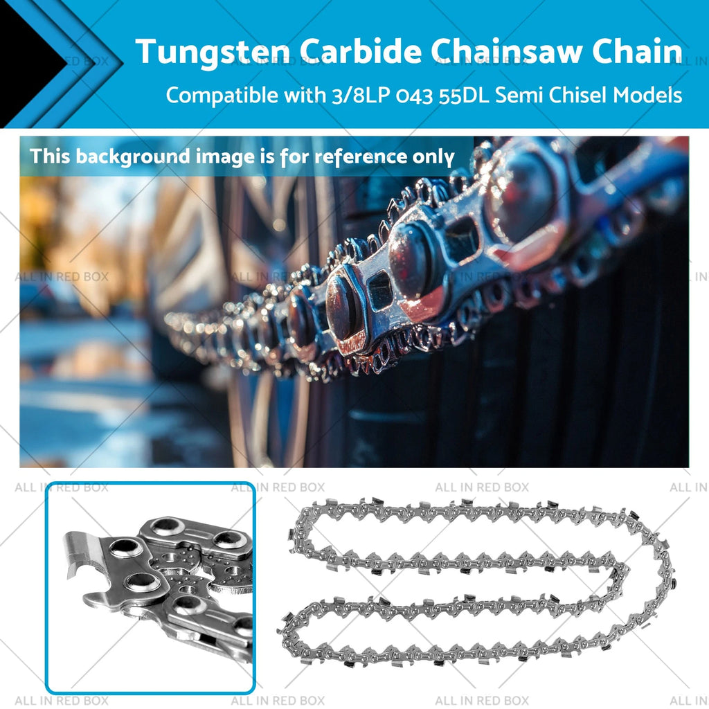 3/8LP 043 55DL Semi Chisel Carbide Chainsaw Chain for 16" Bar (Fits )