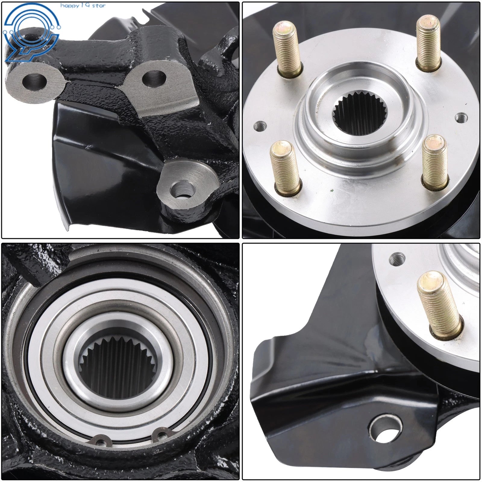Front Right Steering Knuckle Assembly for Kia Rio, Rio5, Hyundai Accent (2006-2011)