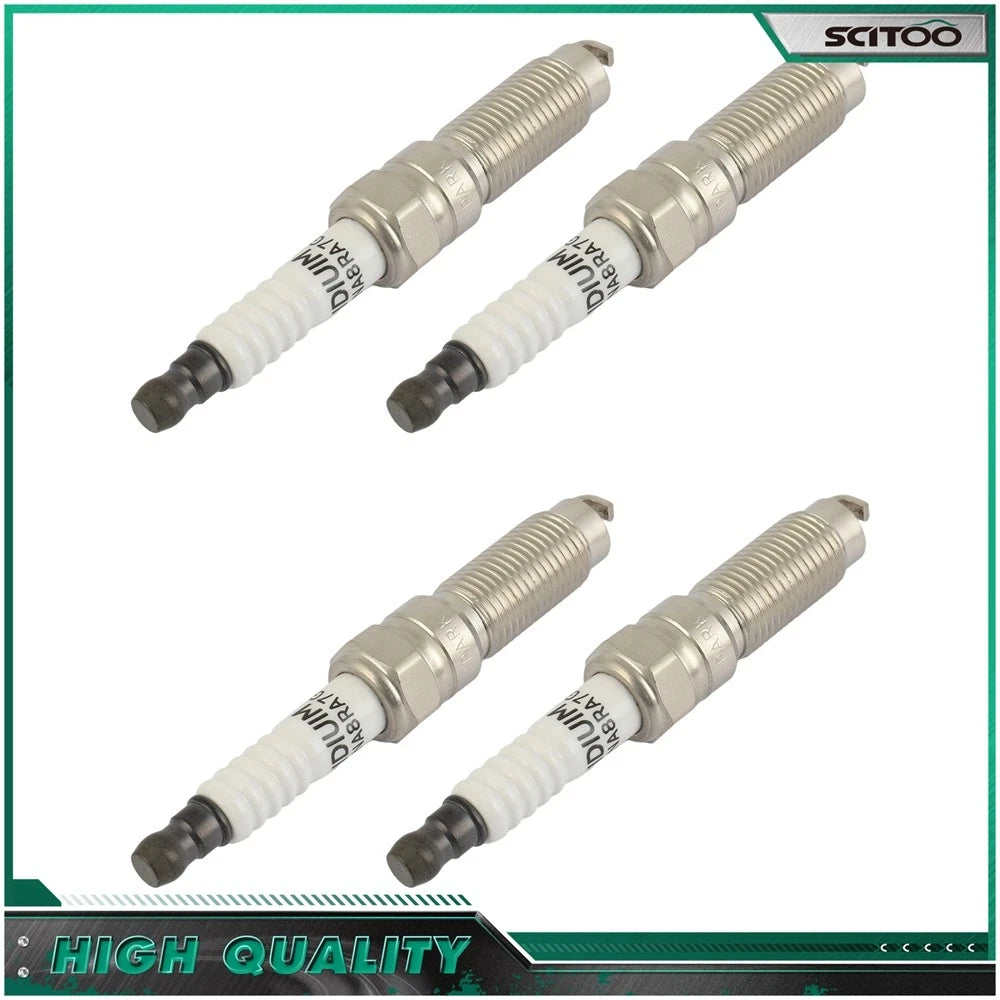 Set of 4 Iridium Spark Plugs for Ford Fusion (2014–2020) & Ford Escape (2017–2019)