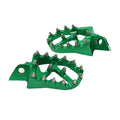 Green CNC MX Foot Pegs for Kawasaki KX65 KX85 (2000-2020)