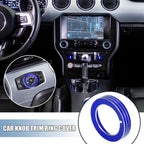 Set of 2 Headlight Volume Control Button Trim Covers for Ford Mustang 