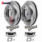 Front Disc Brake Rotor & Pads & Caliper for Chevy Silverado GMC Savana (2000–2023)