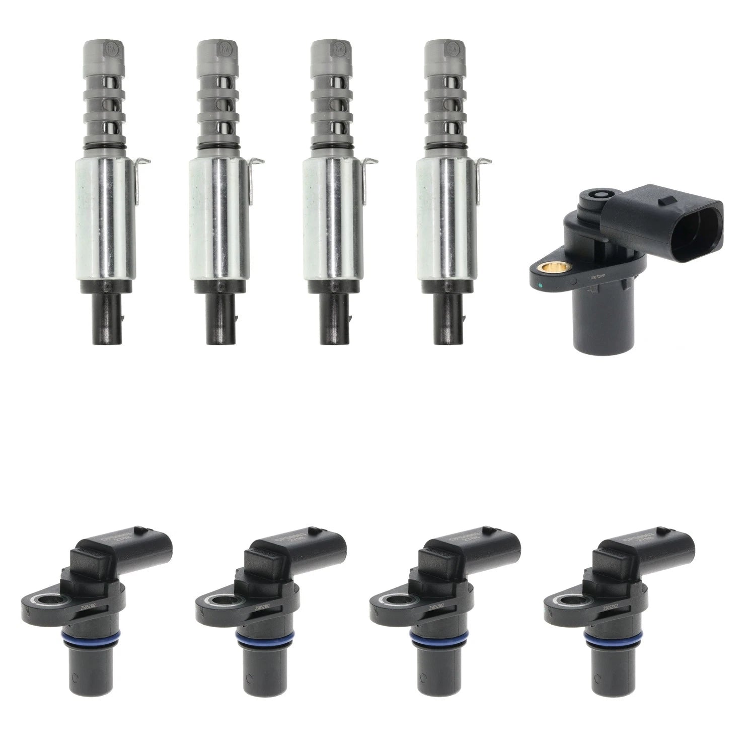 NTK VVT Camshaft Position Actuator & Hitachi Sensor Kit for Audi A4 A8 (1996–2020)