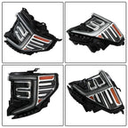 Black LED Headlights Pair for Sierra 1500 Denali (2022–2024)