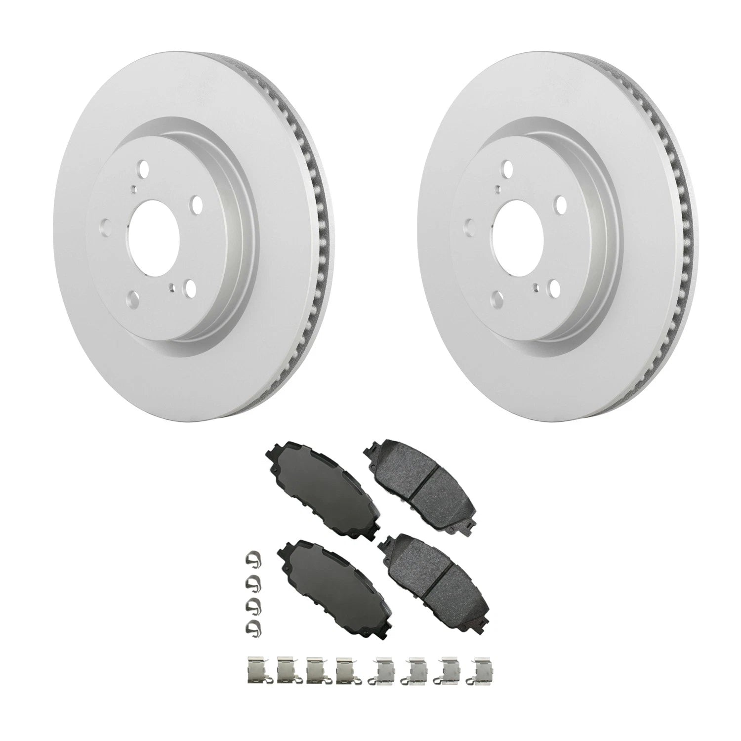 Brake Pad and Rotor Kit for Toyota RAV4 (2013–2018) - Bosch, Akebono