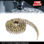 Set of 3600 Galvanized 15 Degree Roof Nails 7/8 Inch