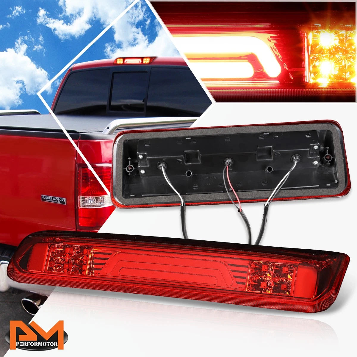 3D LED Bar Third Tail Brake Light for Ford F-150 (2004–2008)
