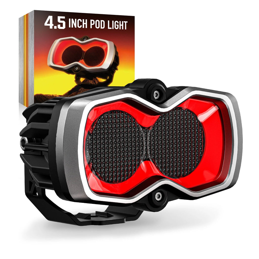2X NOVSIGHT 4.5" LED Work Light Pod Off Road Spotlight Flood Lamp Combo Beam