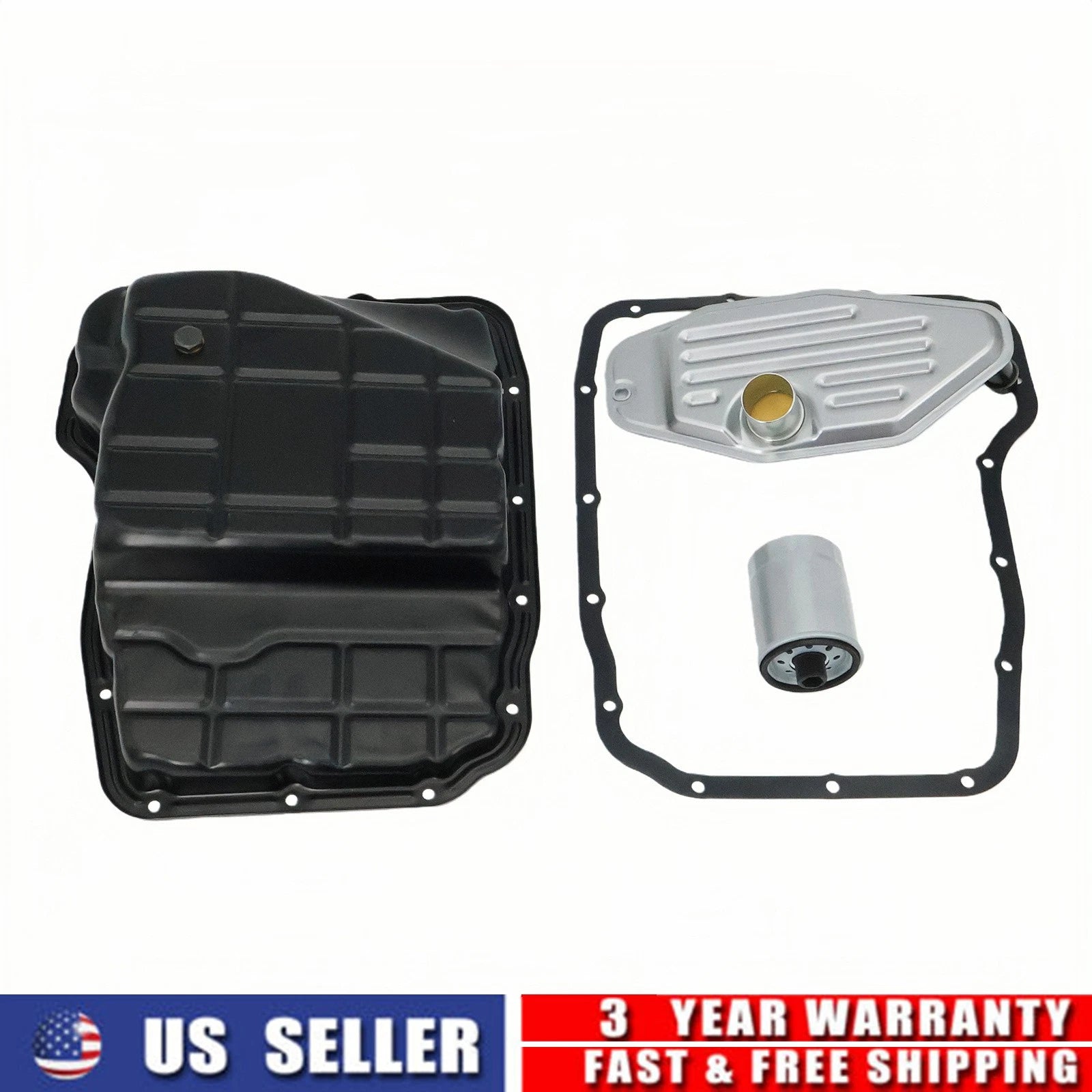 Set of 1 Transmission Pan, Gasket, Filter for Dodge Ram Jeep Chrysler (68065923AA)