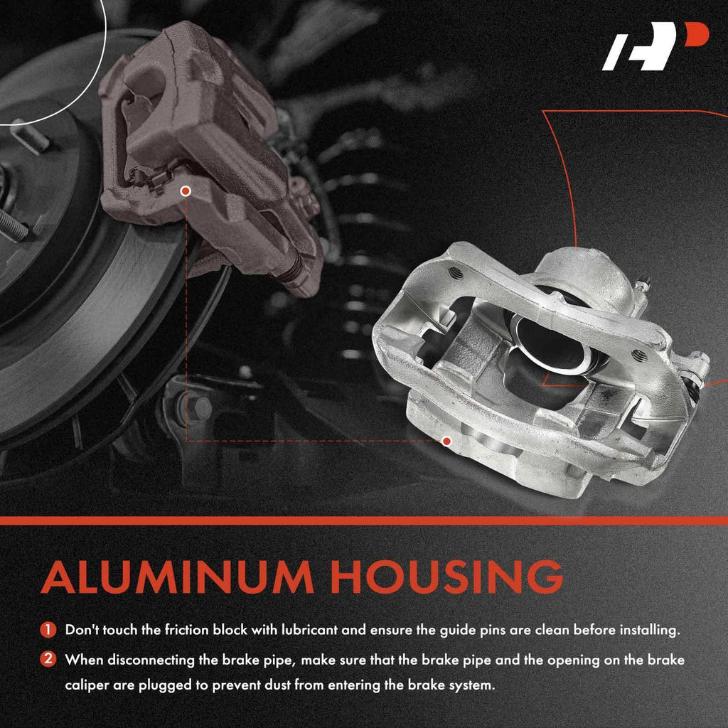 Pair Front Brake Caliper & Brake Pad for Chevrolet Cruze 2016–2019