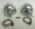 7 Inch Seal Beam Headlights with Bulbs for Ford FOMOCO Chrome Dietz Buckets (1953–1956)