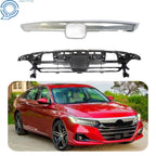 Set of 2 Front Bumper Upper Grille for Honda Accord (2021–2022) Black