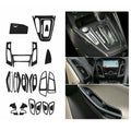 Set of 29 Carbon Fiber ABS Vent Outlet Cover Trims for Ford Focus (2015–2018)