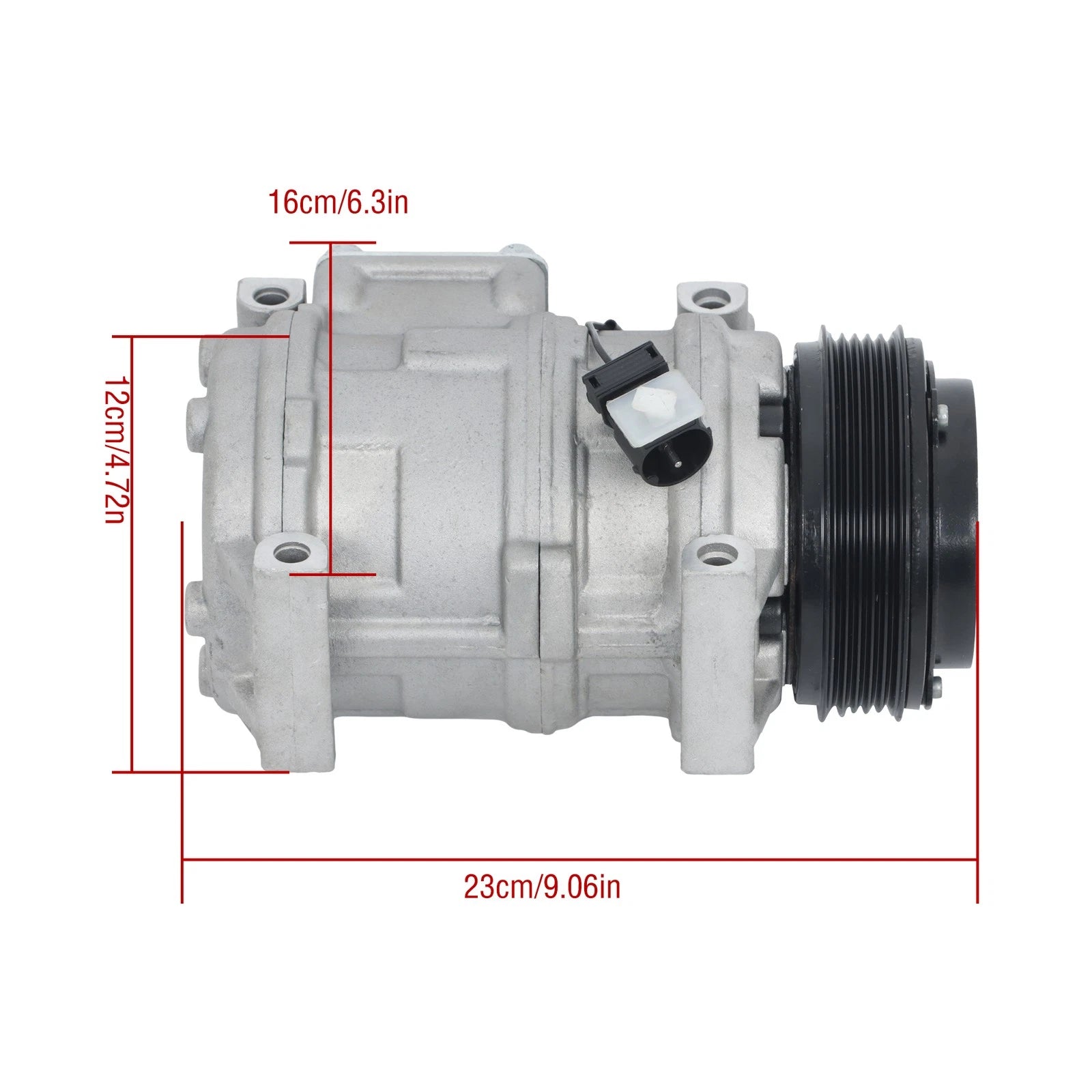 A/C Compressor with Clutch for BMW 323i 325i 328i 525i 530i 740i 750iL 840Ci 850i (1990–2005)