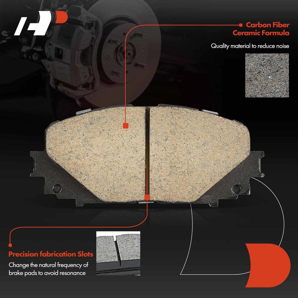 Front Side Ceramic Brake Pad for Toyota Yaris SE (2012-2018)