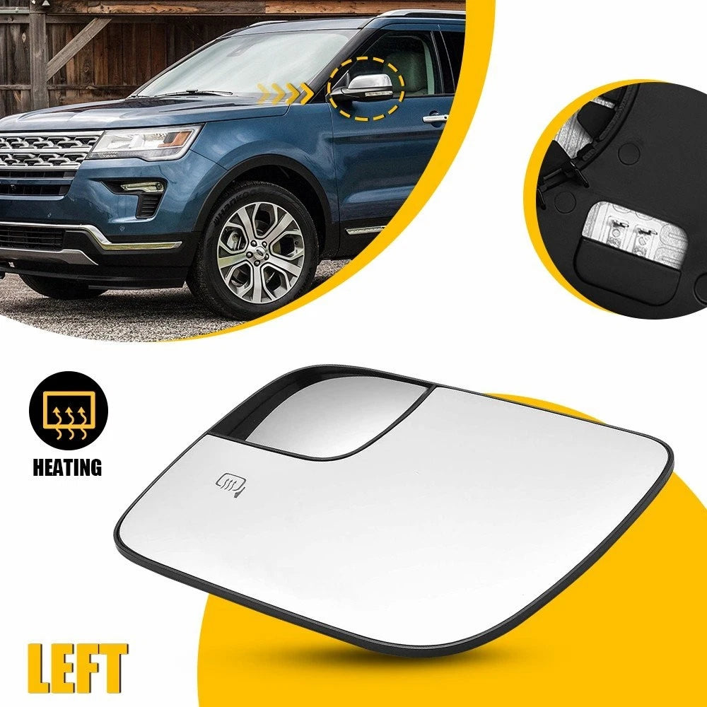 Heated Convex Spotter Mirror Glass for Ford Explorer (2011–2018)