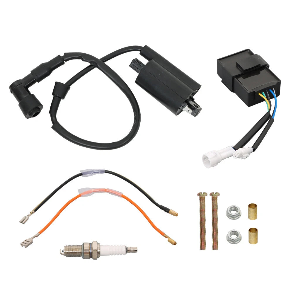 Ignition Coil and Spark Plug Kit for Kawasaki Bayou 300 (1988-2004)