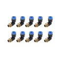 Set of 10 G 1/8" L Fitting Connector Tube 8mm Copper for Tire Changer