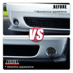 2 x Car ABS Front Fog Light Covers Trim for Dodge Challenger (2015-2020) Black