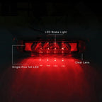 Chrome Clear Lens LED Third Brake Light for Jeep Cherokee (1997–2001)
