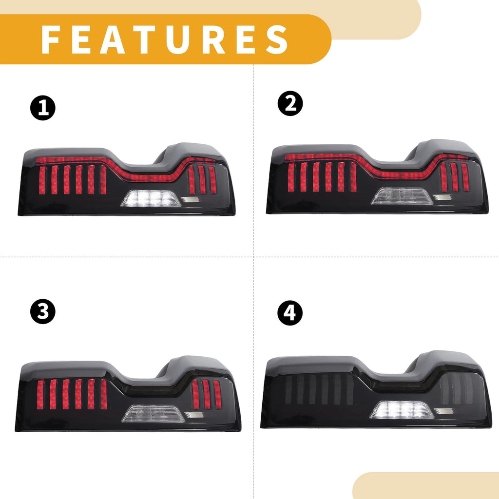 OLED Brake Tail Lights Assembly for Chevy Silverado 1500/2500HD/3500HD 