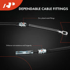 2Pcs Rear Parking Brake Cable for Chevrolet S10 GMC Sonoma (1998–1999)