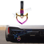 Iridescent Devil Heart Handle Charm for Japanese Car (1990–2000)