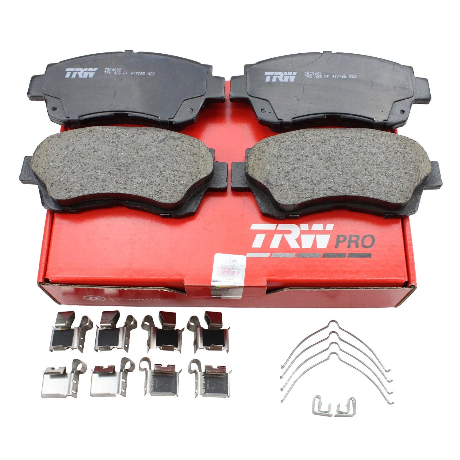 Set of 4 TRW Pro Front Ceramic Brake Pads for Lexus ES300, Toyota Avalon, Camry, Celica (1992–2006)